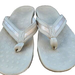 ORTHAHEEL Tide COMFORT Orthotic FLIP FLOP Shoe Plantar Women 10 Tan